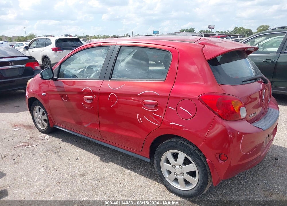 2015 MITSUBISHI MIRAGE ES VIN: ML32A4HJ9FH049768