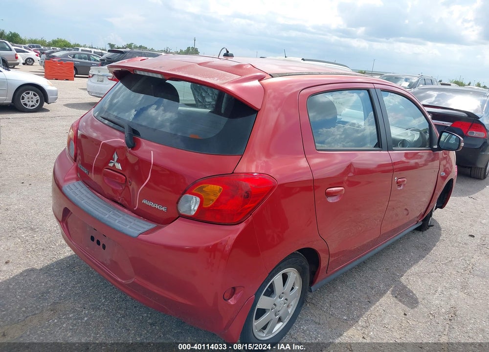 2015 MITSUBISHI MIRAGE ES VIN: ML32A4HJ9FH049768