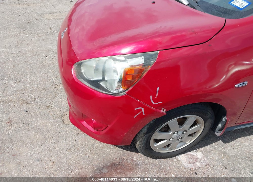 2015 MITSUBISHI MIRAGE ES VIN: ML32A4HJ9FH049768