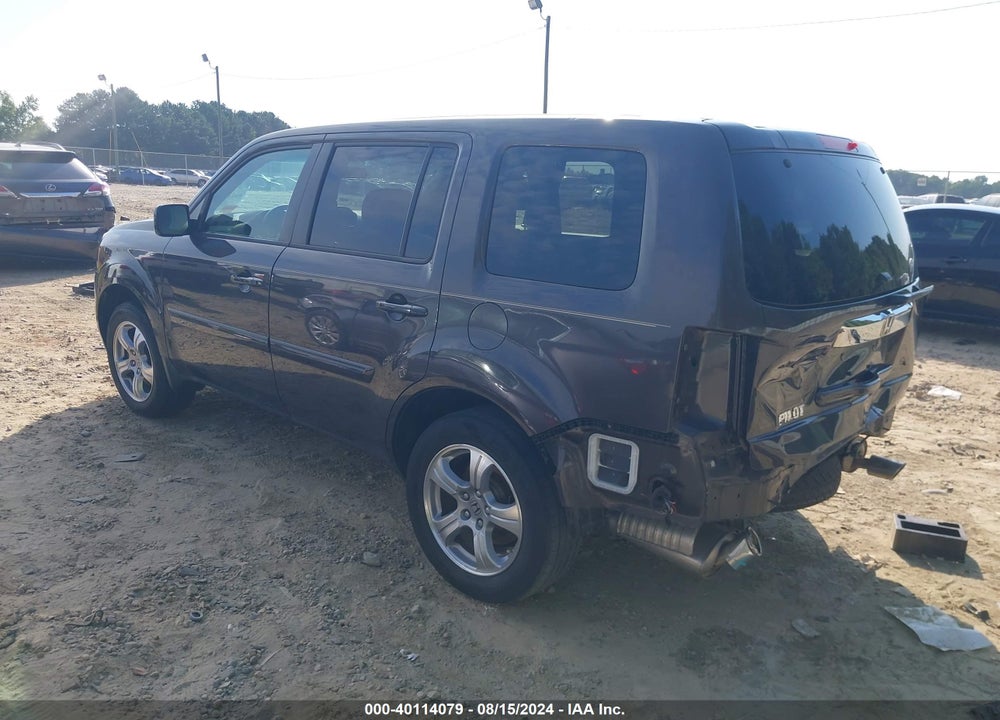 2013 HONDA PILOT EX VIN: 5FNYF3H48DB039565