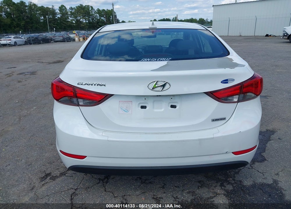 2016 HYUNDAI ELANTRA LIMITED VIN: 5NPDH4AE8GH682070