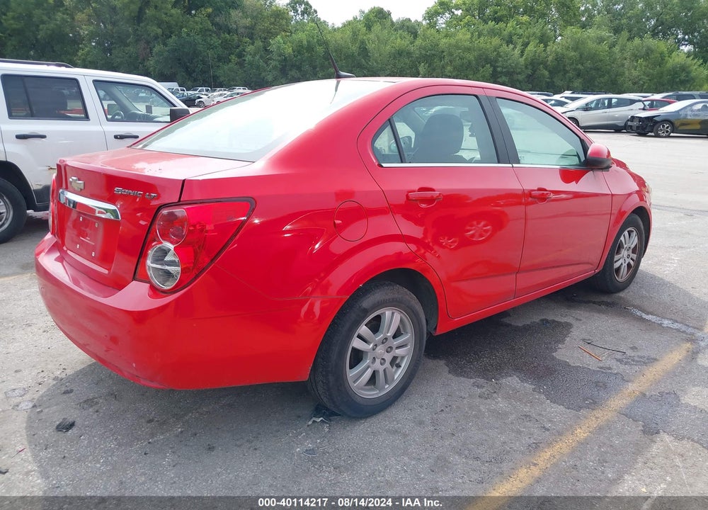 2014 CHEVROLET SONIC LT AUTO VIN: 1G1JC5SH1E4186538