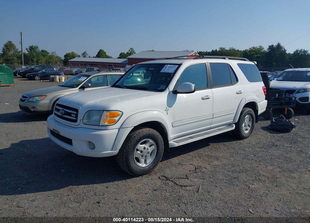 2002 TOYOTA SEQUOIA LIMITED V8 VIN: 5TDBT48A62S131440