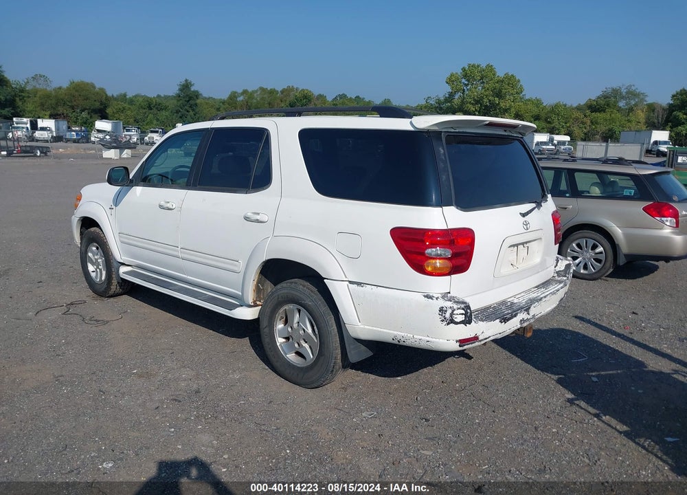2002 TOYOTA SEQUOIA LIMITED V8 VIN: 5TDBT48A62S131440