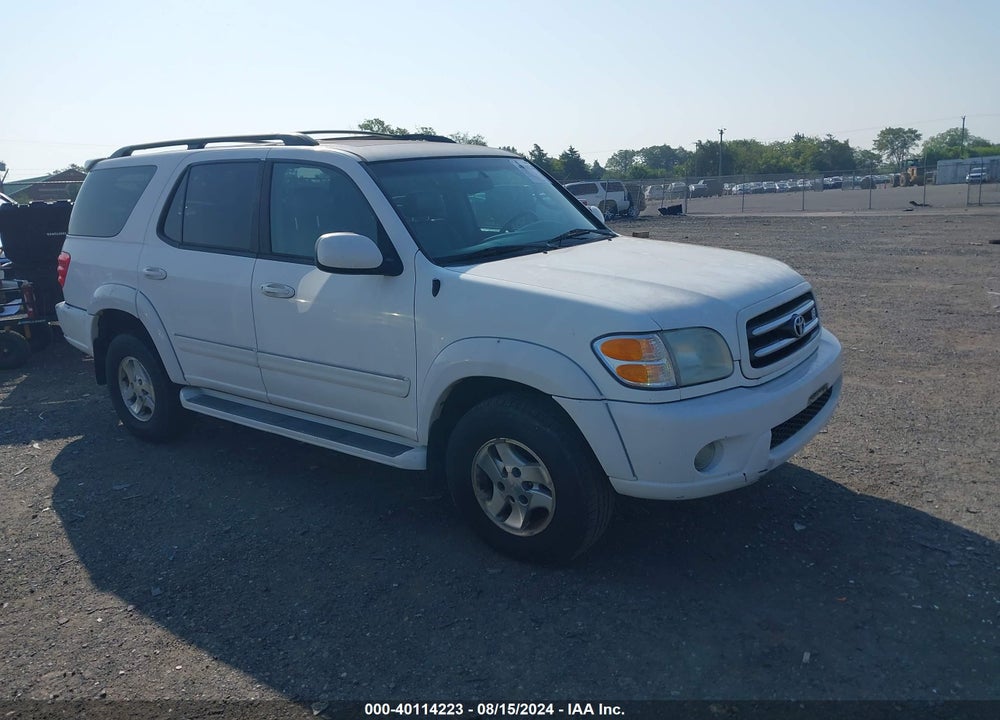 2002 TOYOTA SEQUOIA LIMITED V8 VIN: 5TDBT48A62S131440