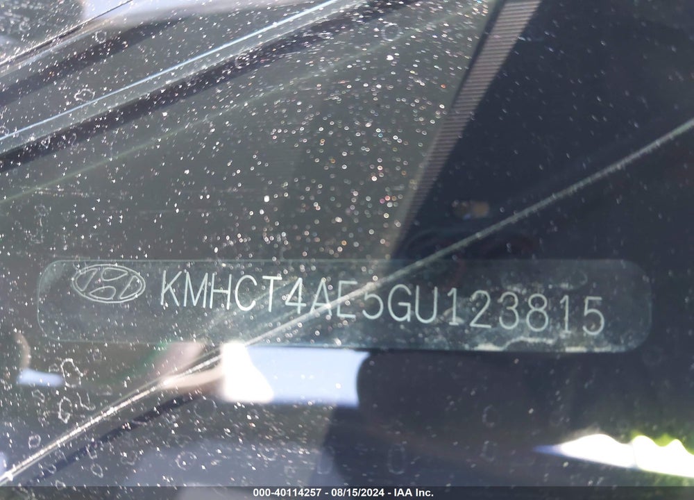 2016 HYUNDAI ACCENT SE VIN: KMHCT4AE5GU123815