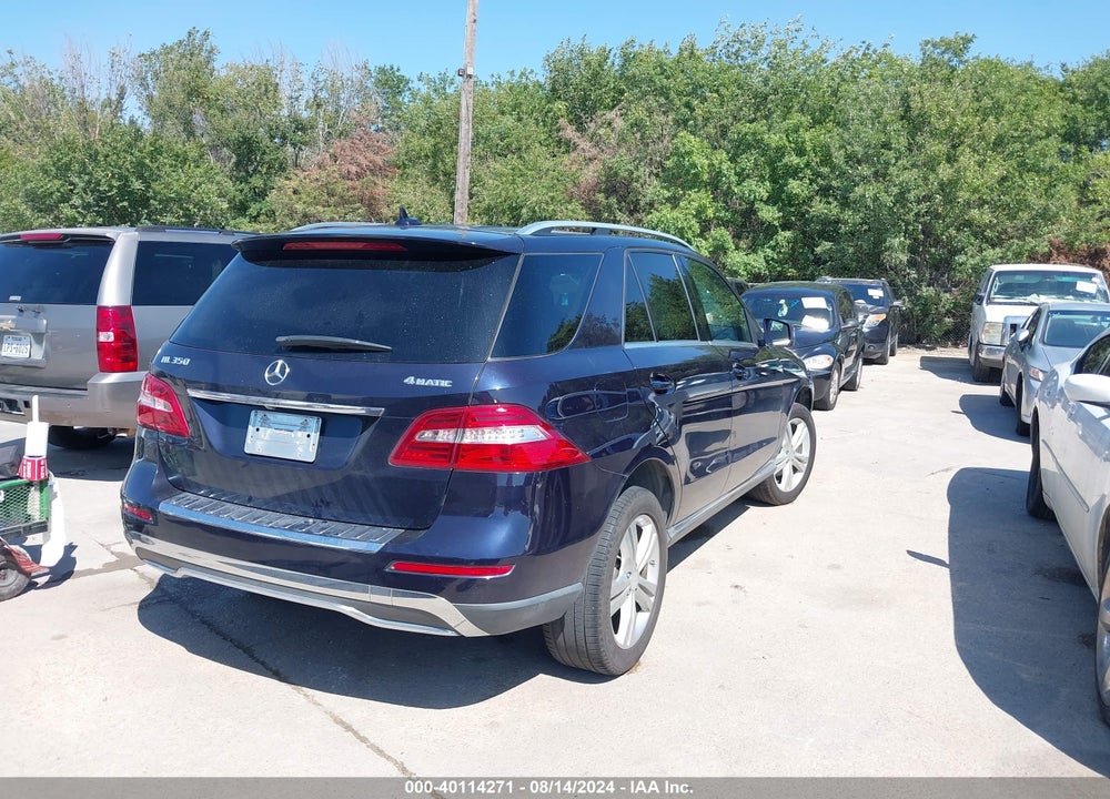 2012 MERCEDES-BENZ ML 350 4MATIC VIN: 4JGDA5HB5CA009126