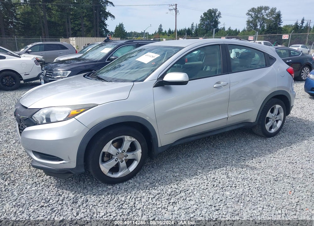 2016 HONDA HR-V LX VIN: 3CZRU5H37GM740766