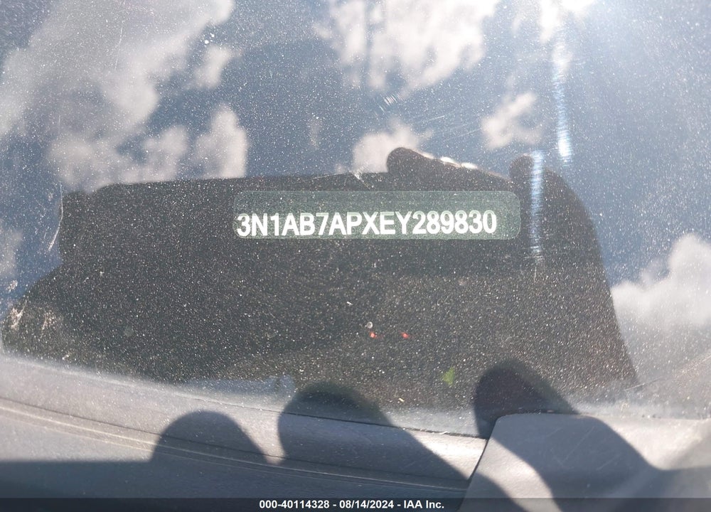 2014 NISSAN SENTRA SV VIN: 3N1AB7APXEY289830