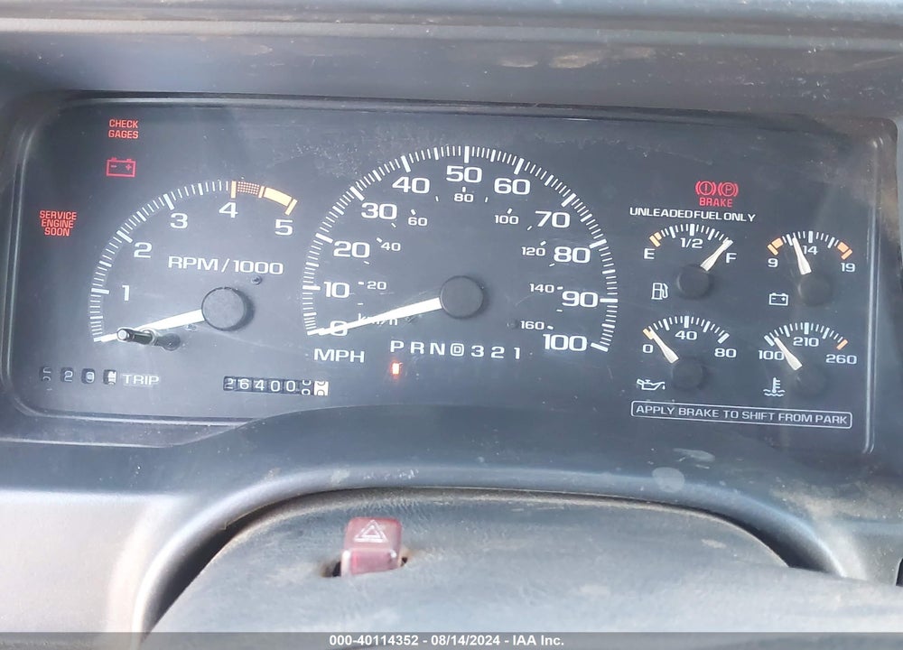 1995 CHEVROLET TAHOE K1500 VIN: 1GNEK18K7SJ320786