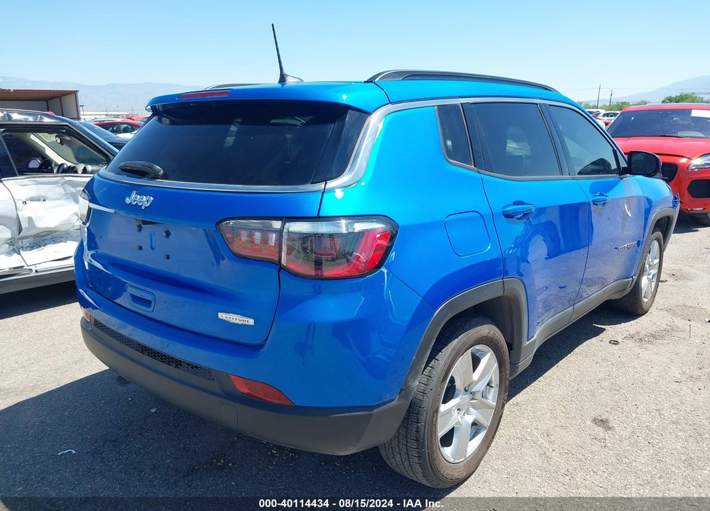 2022 JEEP COMPASS LATITUDE FWD VIN: 3C4NJCBB8NT104068