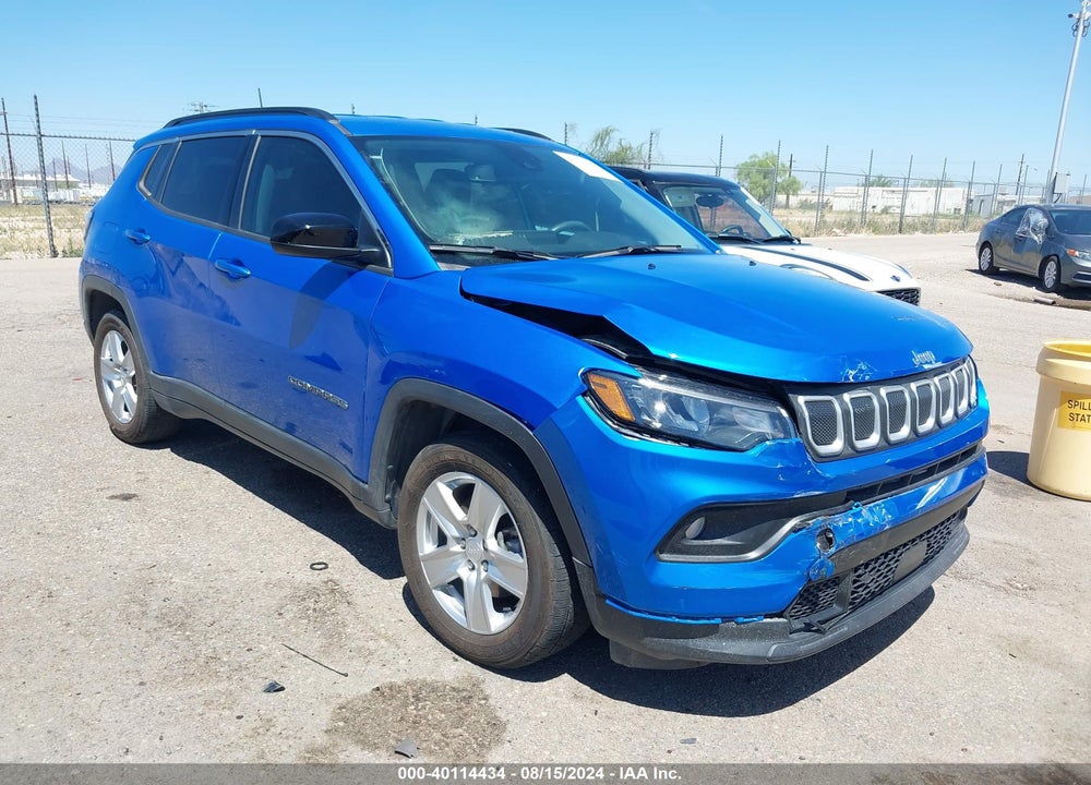 2022 JEEP COMPASS LATITUDE FWD VIN: 3C4NJCBB8NT104068