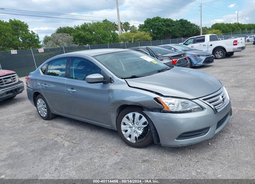 2013 NISSAN SENTRA SV VIN: 3N1AB7AP5DL771195