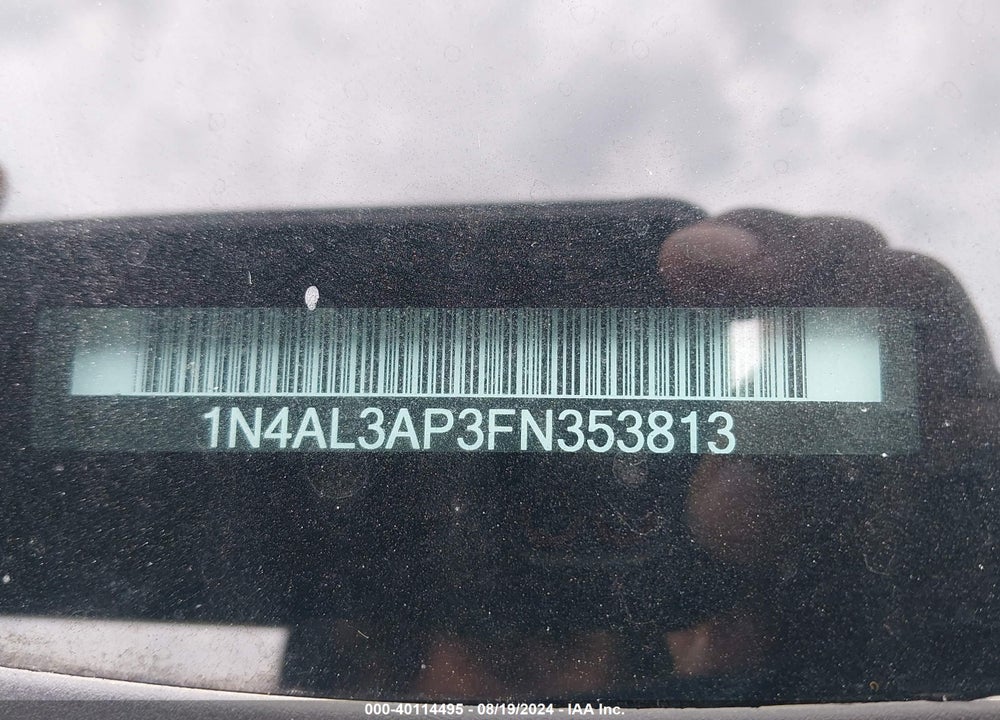 2015 NISSAN ALTIMA VIN: 1N4AL3AP3FN353813