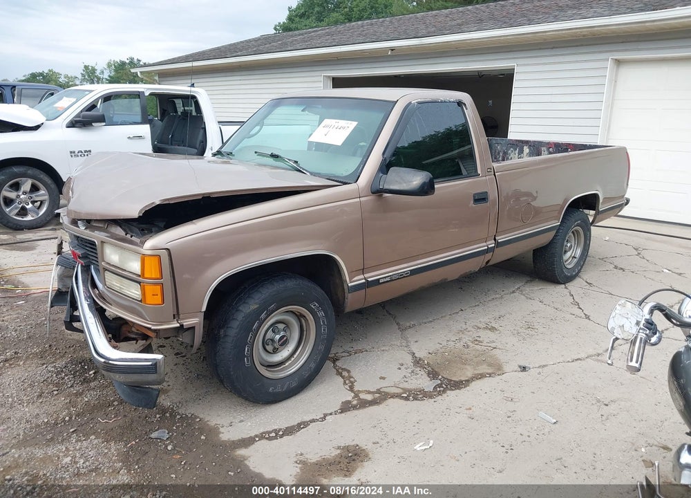 1997 GMC SIERRA 1500 SL WIDESIDE VIN: 1GTEC14M3VZ545774