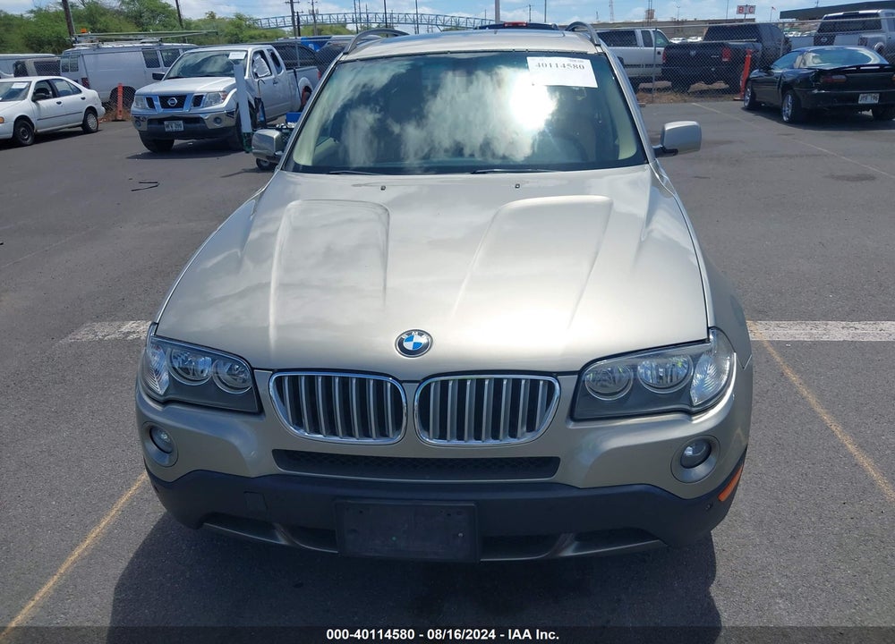 2007 BMW X3 3.0SI VIN: WBXPC93447WF13225