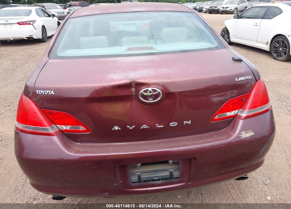 2006 TOYOTA AVALON LIMITED VIN: 4T1BK36B96U105047