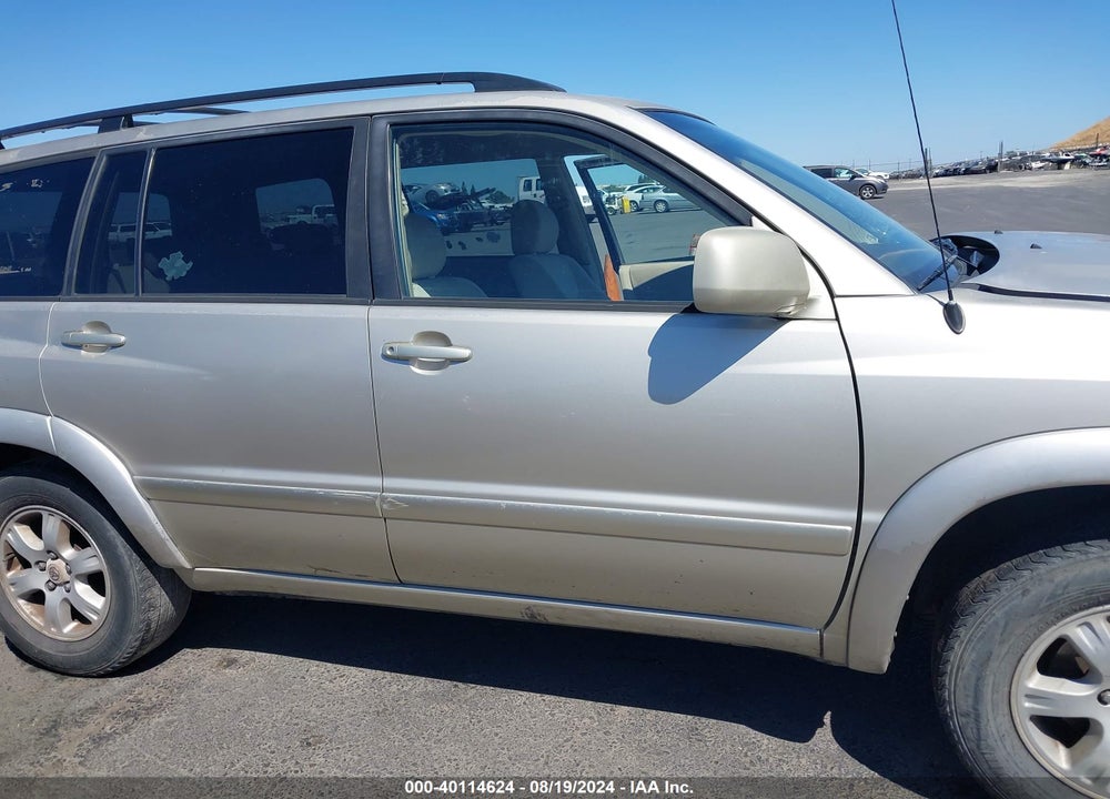 2002 TOYOTA HIGHLANDER V6 VIN: JTEGF21A620033602