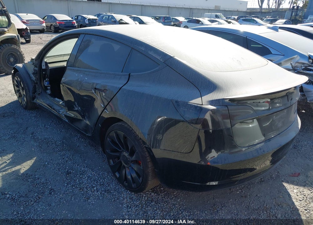 2023 TESLA MODEL 3 PERFORMANCE DUAL MOTOR ALL-WHEEL DRIVE VIN: 5YJ3E1EC3PF465035