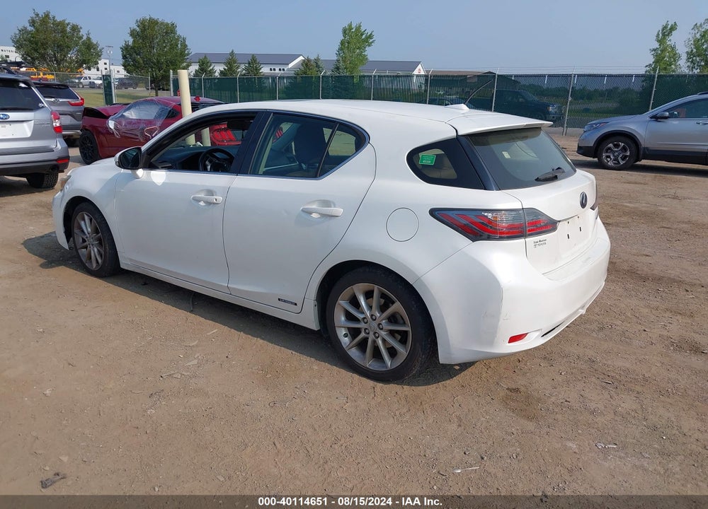 2013 LEXUS CT 200H VIN: JTHKD5BH2D2167160