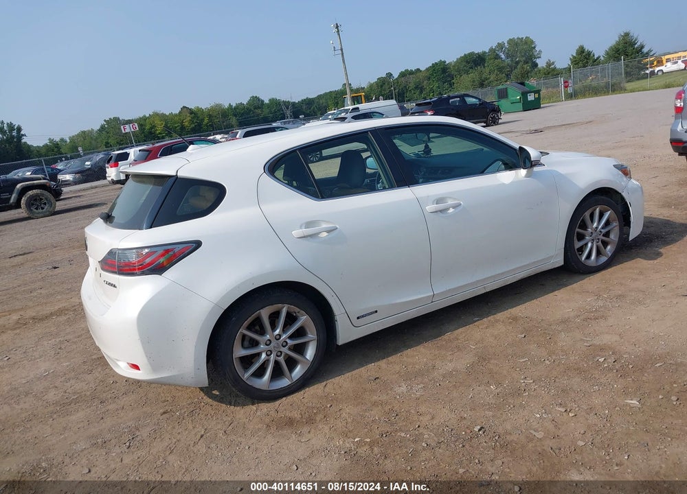 2013 LEXUS CT 200H VIN: JTHKD5BH2D2167160