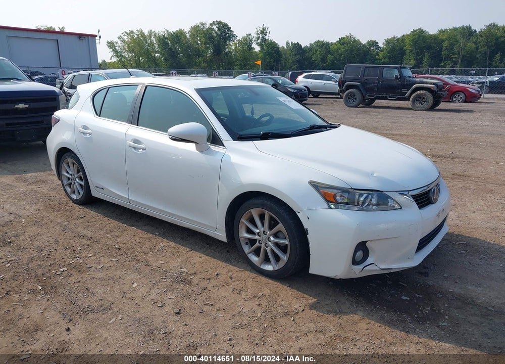 2013 LEXUS CT 200H VIN: JTHKD5BH2D2167160