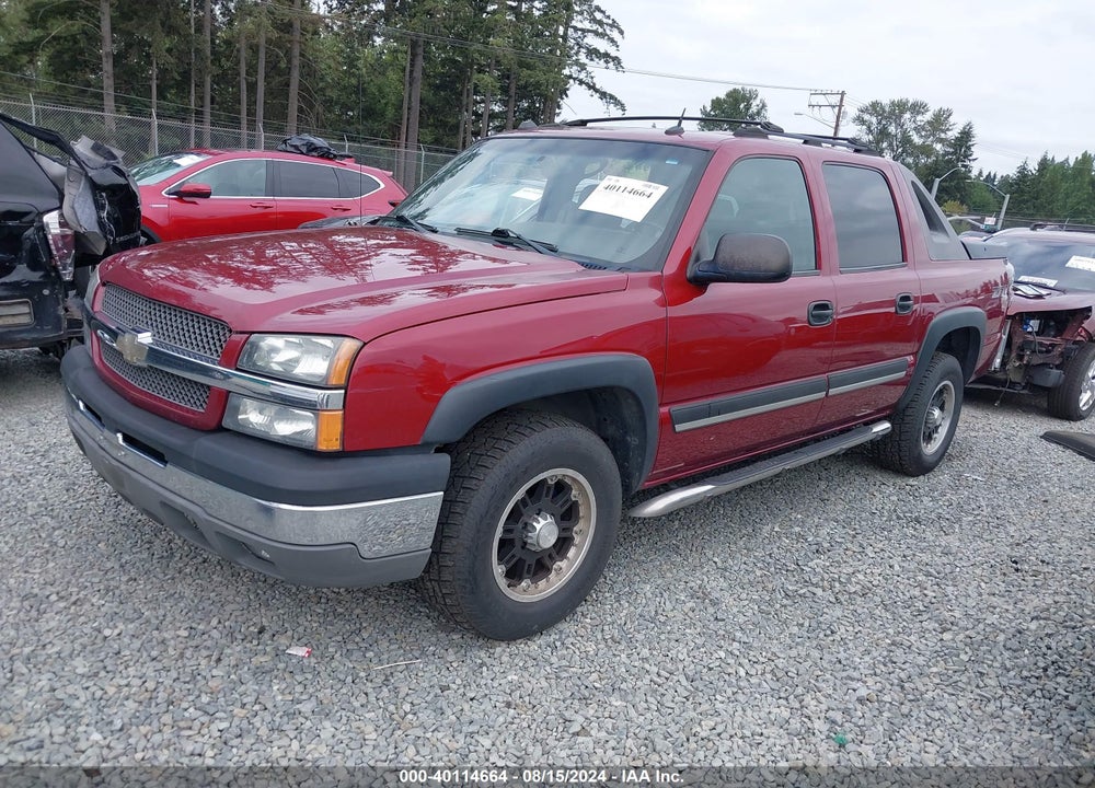 2004 CHEVROLET AVALANCHE 1500 VIN: 3GNEK12T34G318569
