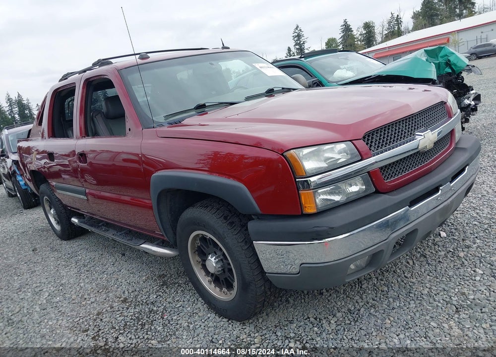 2004 CHEVROLET AVALANCHE 1500 VIN: 3GNEK12T34G318569