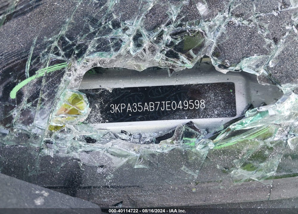 2018 KIA RIO EX VIN: 3KPA35AB7JE049598