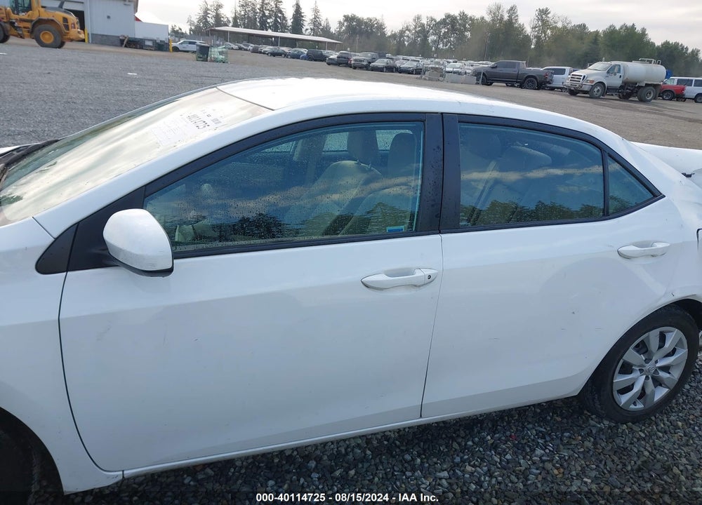 2015 TOYOTA COROLLA LE VIN: 2T1BURHEXFC412524