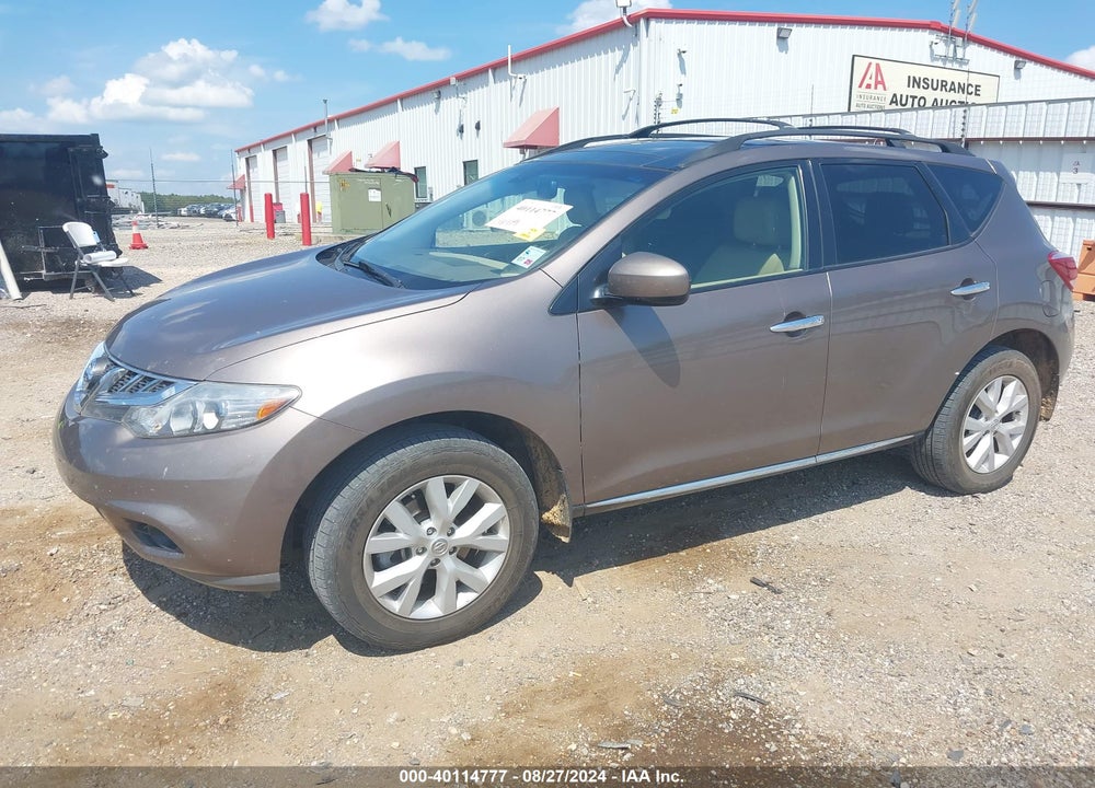 2012 NISSAN MURANO SL VIN: JN8AZ1MW4CW232007