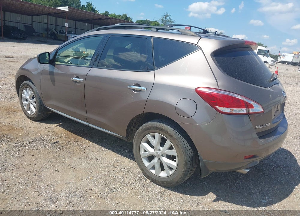 2012 NISSAN MURANO SL VIN: JN8AZ1MW4CW232007