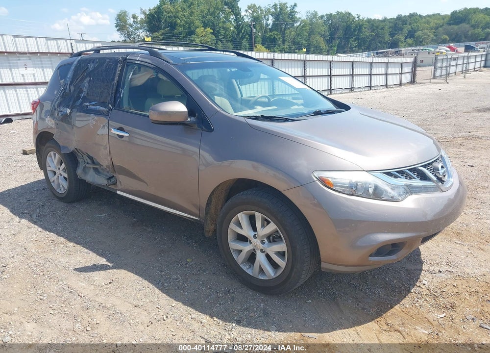 2012 NISSAN MURANO SL VIN: JN8AZ1MW4CW232007