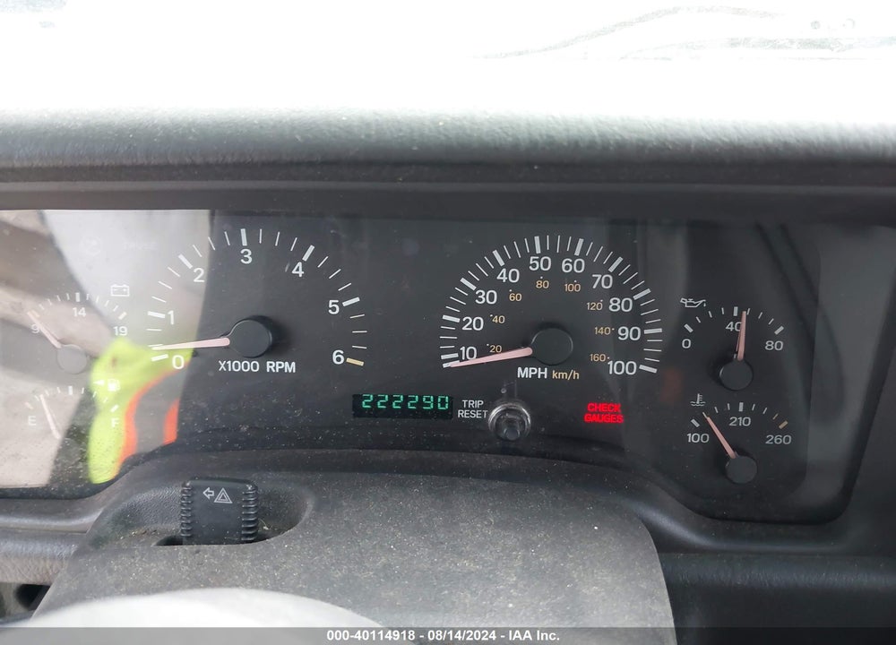 2000 JEEP CHEROKEE SPORT VIN: 1J4FT48S8YL249505