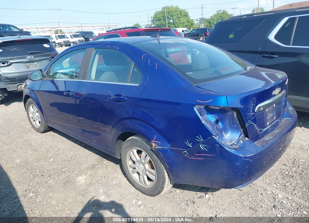 2012 CHEVROLET SONIC 2LT VIN: 1G1JC5SH5C4193179