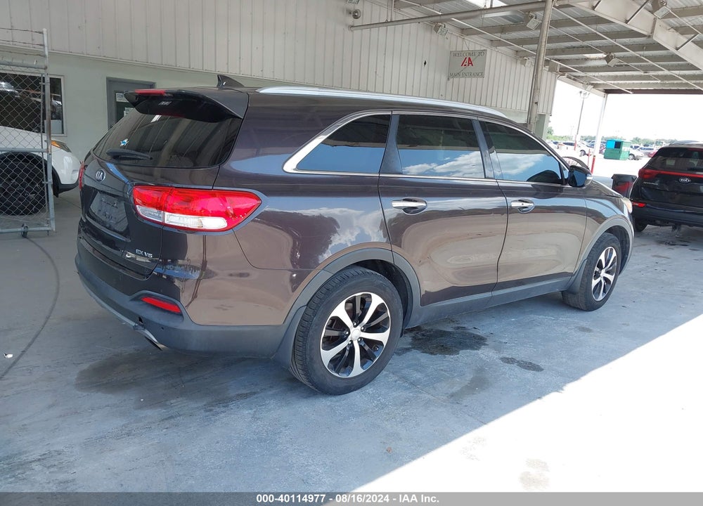 2016 KIA SORENTO 3.3L EX VIN: 5XYPH4A59GG176851