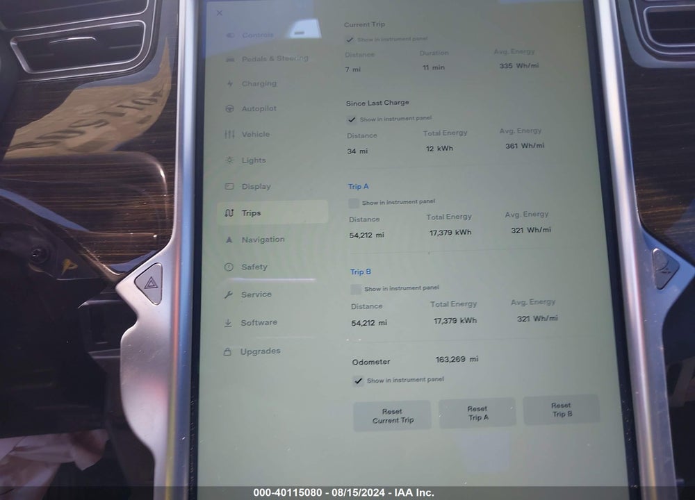 2015 TESLA MODEL S 60/70/85 VIN: 5YJSA1E19FF111413