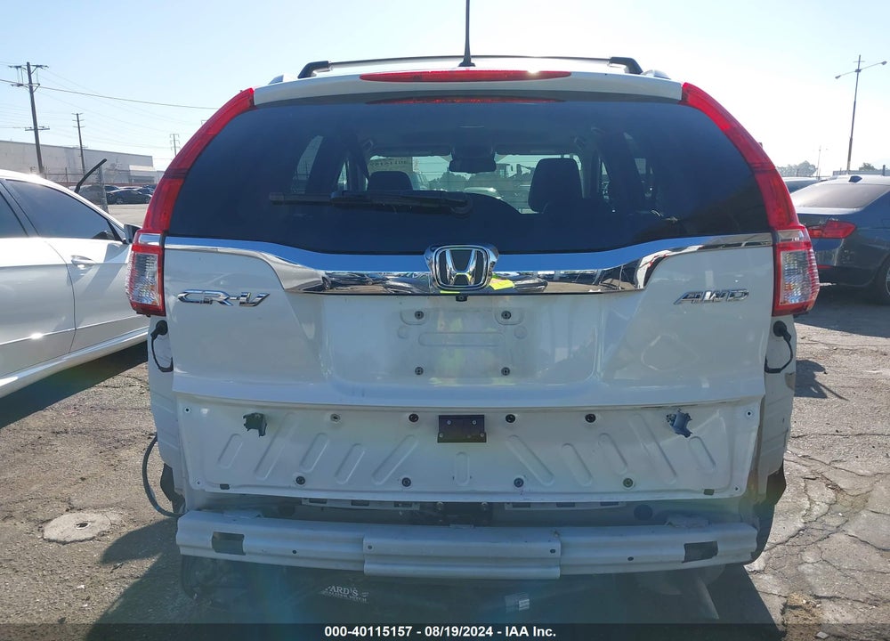 2016 HONDA CR-V TOURING VIN: 5J6RM4H92GL055042