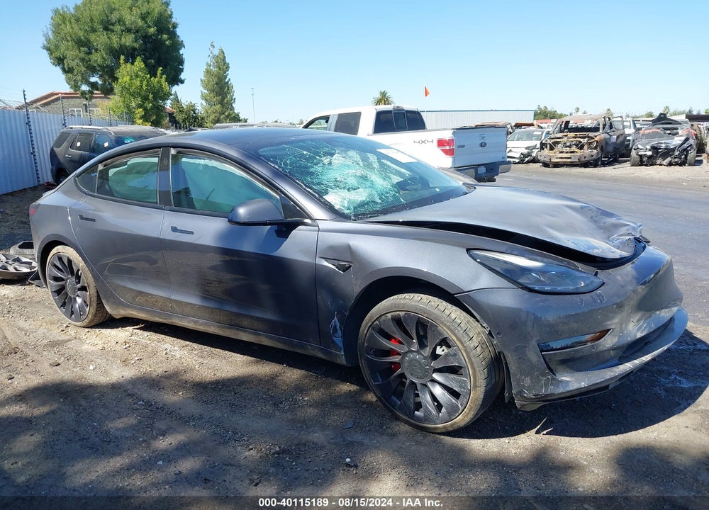 2022 TESLA MODEL 3 PERFORMANCE DUAL MOTOR ALL-WHEEL DRIVE VIN: 5YJ3E1EC8NF127806