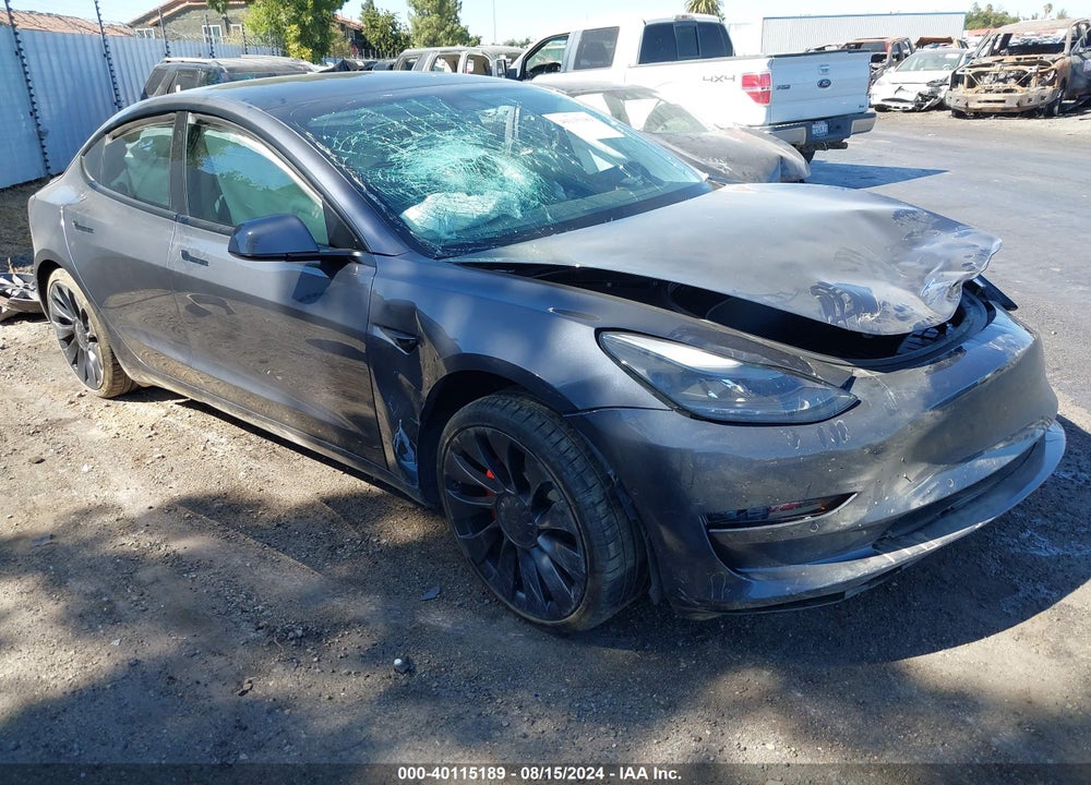 2022 TESLA MODEL 3 PERFORMANCE DUAL MOTOR ALL-WHEEL DRIVE VIN: 5YJ3E1EC8NF127806