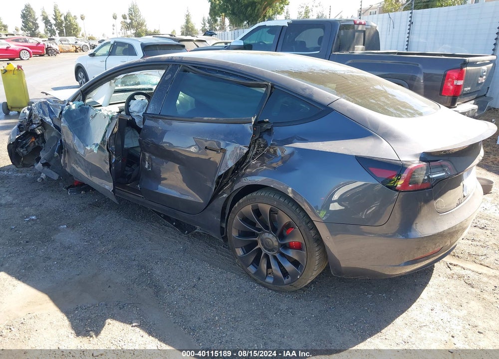 2022 TESLA MODEL 3 PERFORMANCE DUAL MOTOR ALL-WHEEL DRIVE VIN: 5YJ3E1EC8NF127806