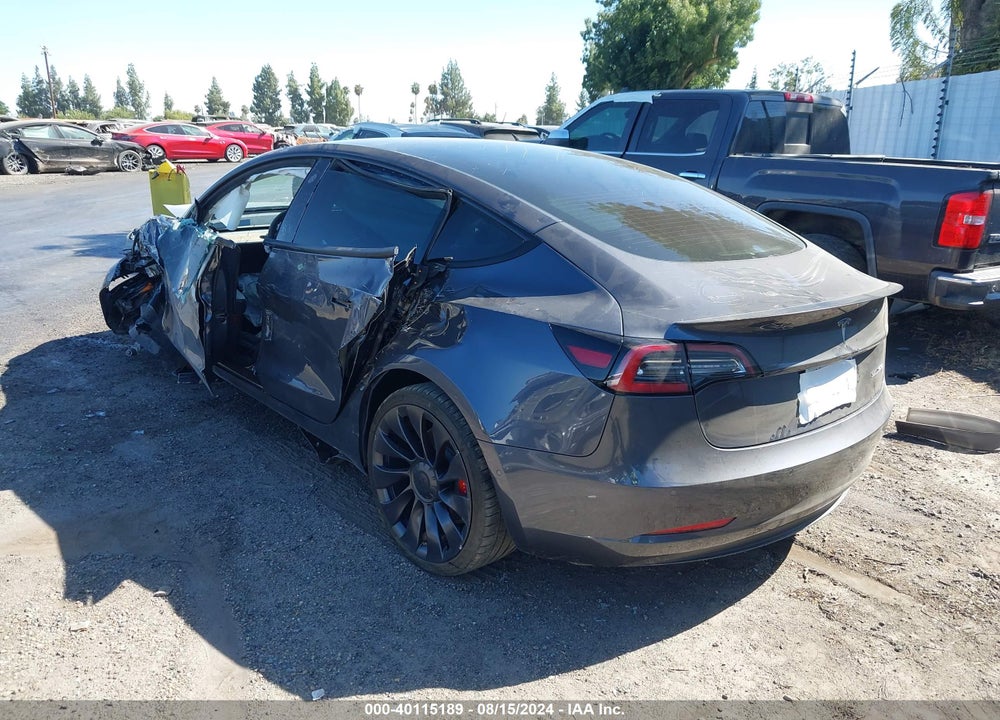 2022 TESLA MODEL 3 PERFORMANCE DUAL MOTOR ALL-WHEEL DRIVE VIN: 5YJ3E1EC8NF127806
