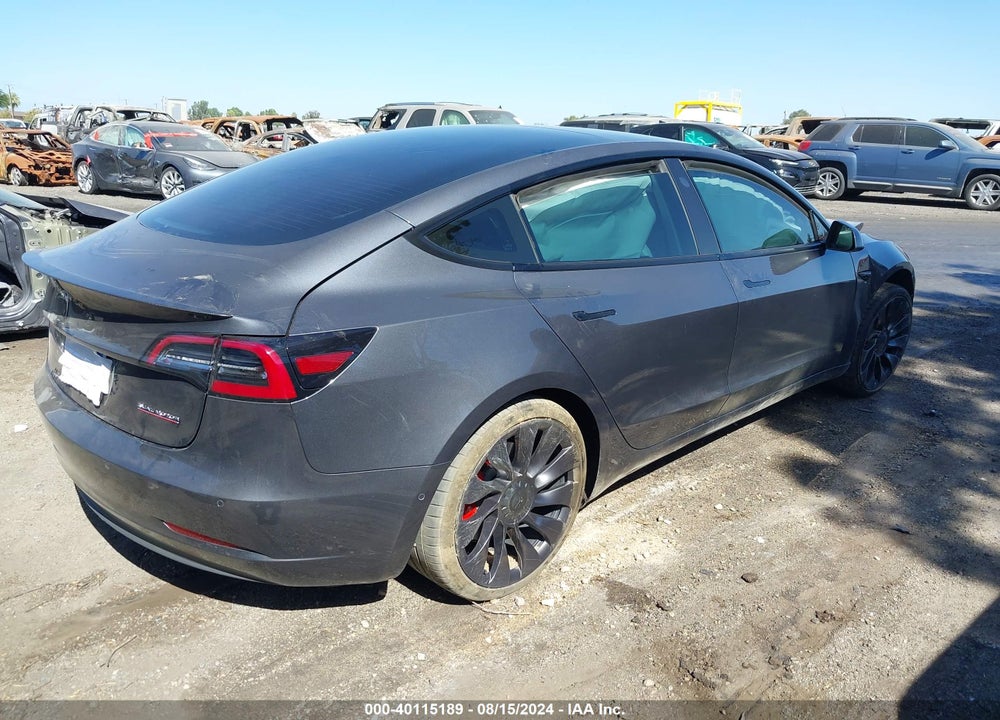 2022 TESLA MODEL 3 PERFORMANCE DUAL MOTOR ALL-WHEEL DRIVE VIN: 5YJ3E1EC8NF127806