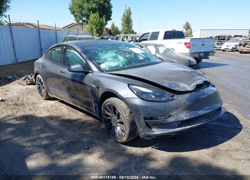 2022 TESLA MODEL 3 PERFORMANCE DUAL MOTOR ALL-WHEEL DRIVE VIN: 5YJ3E1EC8NF127806