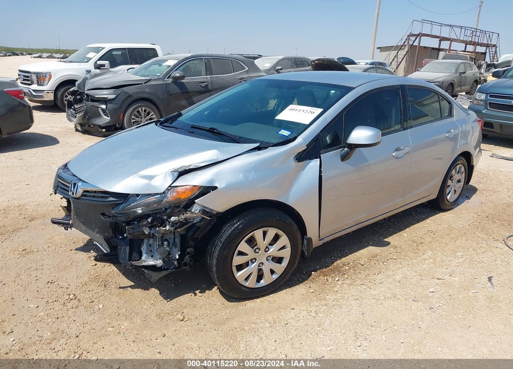 2012 HONDA CIVIC VIN: 2HGFB2F54CH588151