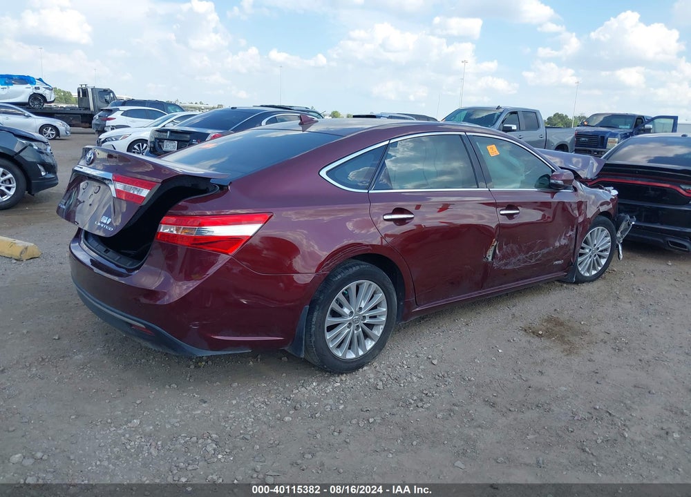 2013 TOYOTA AVALON HYBRID LIMITED VIN: 4T1BD1EB1DU007322