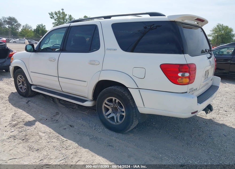 2001 TOYOTA SEQUOIA LIMITED V8 VIN: 5TDBT48A61S009305