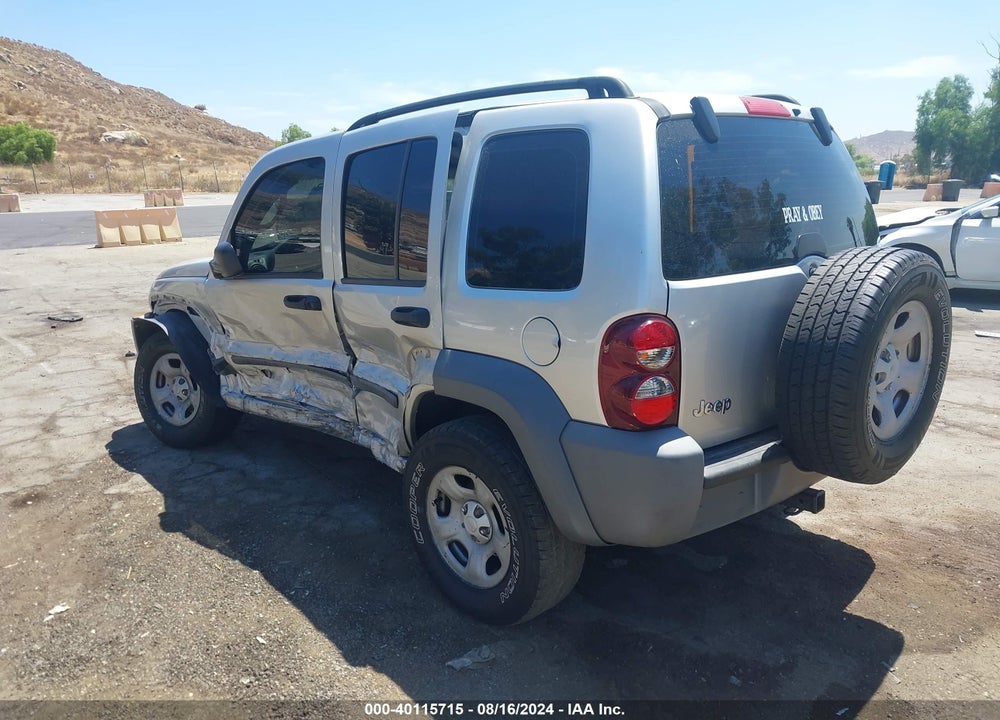 2005 JEEP LIBERTY SPORT VIN: 1J4GK48K05W562999