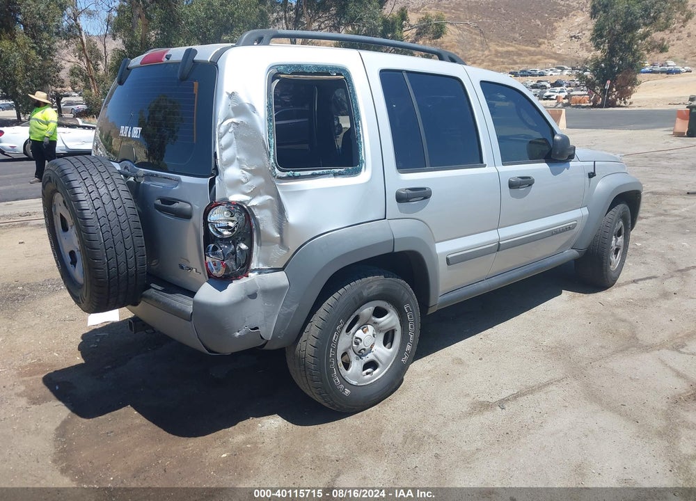 2005 JEEP LIBERTY SPORT VIN: 1J4GK48K05W562999