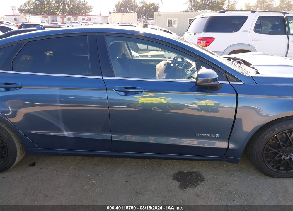 2019 FORD FUSION HYBRID SE VIN: 3FA6P0LU0KR201992